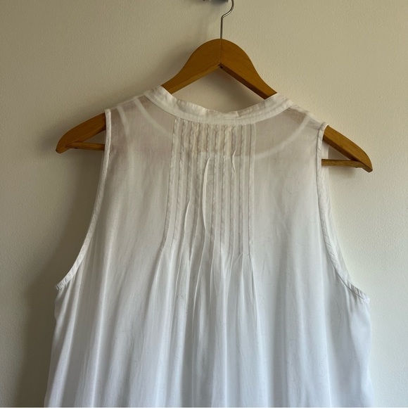 Muche et Muchette Embroidered Cotton Voile Dress in White - Picture 12 of 15
